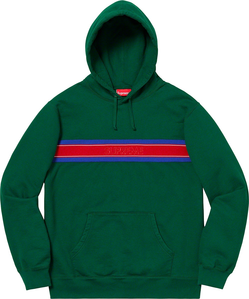 Chest Stripe Logo Hooded Sweatshirt view 2